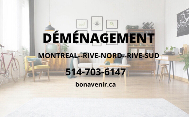 Déménagement à partir de 85$/h  514-703-6147 dans Déménagement et entreposage  à Laval/Rive Nord - Image 3