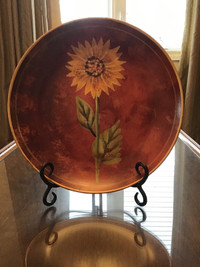 Decorative Sunflower plate