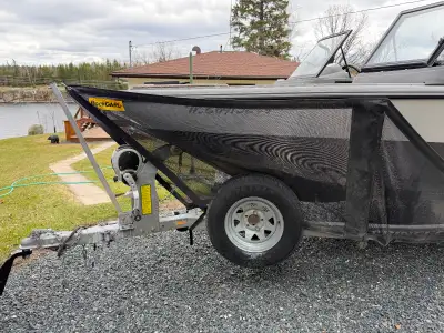 Boat rock guard in great shape! Fits 18 foot boat and trailer. (The rock guard is located near Kenor...