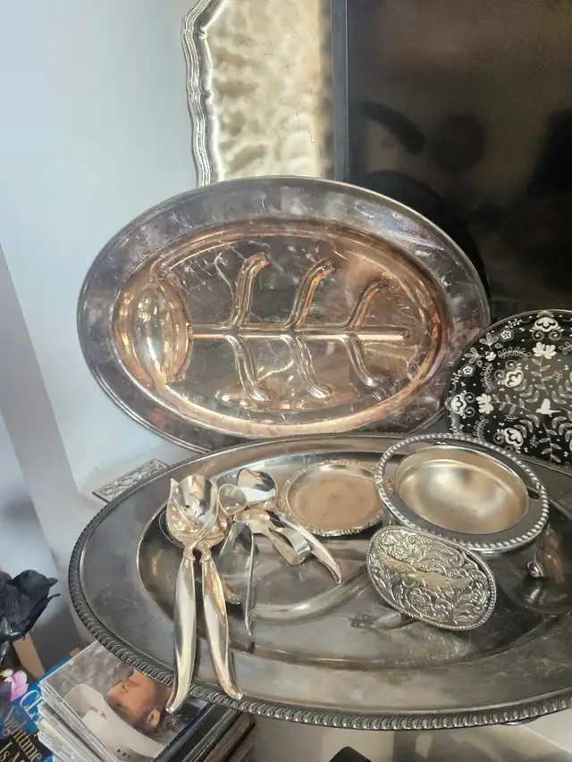 Triple plated Silver dinnerware collection 65203780322946122