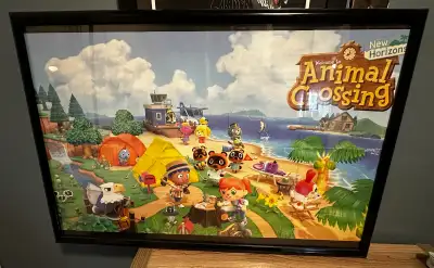 Nintendo Swich Animal Crossing New Horizons Poster in a Frame, View more