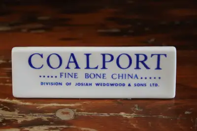Vintage Coalport Dealer/Retailer Advertising/Display Sign, View more