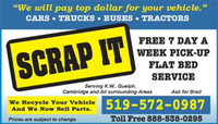 Wanted Cars, Trucks and Vans, Scrap or Not. Scrap It