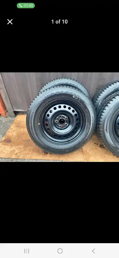 Set of 4 ICE BLAZ winter tires rims (235 65 17) pattern (5×114.3) TPMS 2024 NISSAN ROUGH