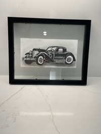 Hand drawn graphite vintage cars!