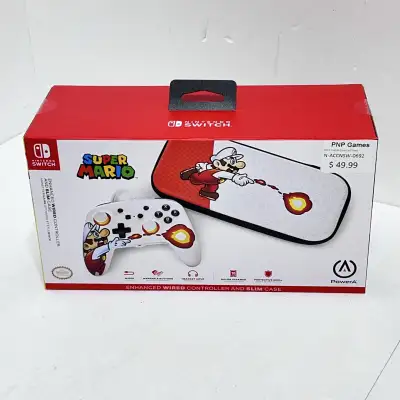 Nintendo switch enhanced wired controller with slim case , View more