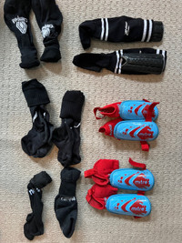 Kids Soccer Shin Pads and Socks