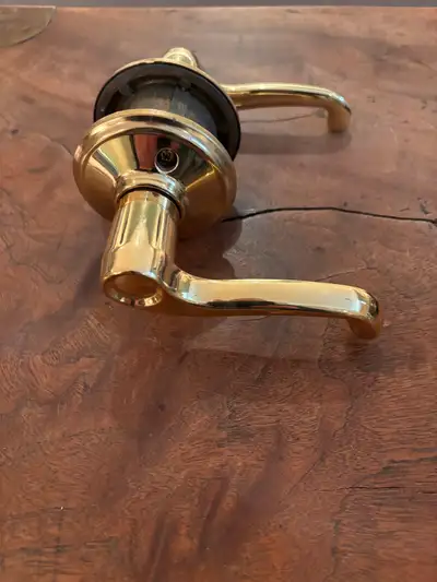 Schlage Plymouth Door Lever in Gold colour, View more