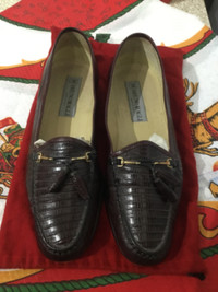 Bruno Magli Tassel Loafer Slip On Men’s Dress Burgundy Shoes