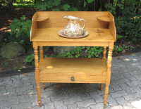 Primitive Canadiana Open Washstands or Plant Stands