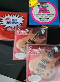 Bass Strings -  4 Sets : Ken Smith, Ghs Boomers, D'addario