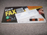 Package of Post-it Fax Notes -new and sealed +