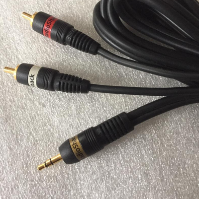 Male to 2 RCA Male Plug Hi-end Audio AUX Cable HiFi Stereo, View more