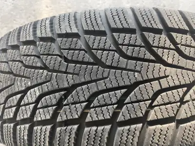 Winter tires with wheels two michelen tires used has some life on it the front wheels brand new tire...