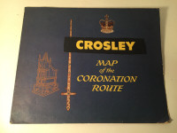 Antique Crosley Map of the Coronation Route