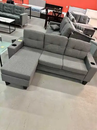 brand New Sectional 3 seater fabric sofa for sale , View more