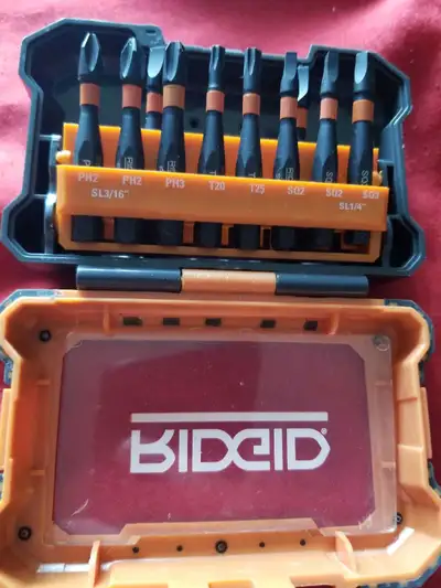 RIDGIT 10 pcs impact driving bit set , new, View more
