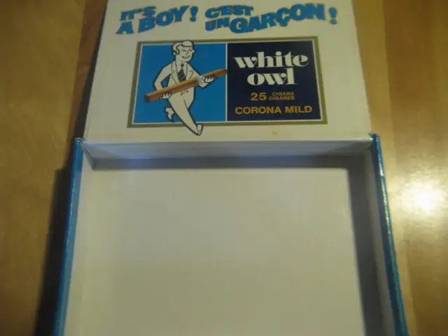 Vintage White Owl Cigar Box It's A Boy. in Other in Trois-Rivières - Image 3