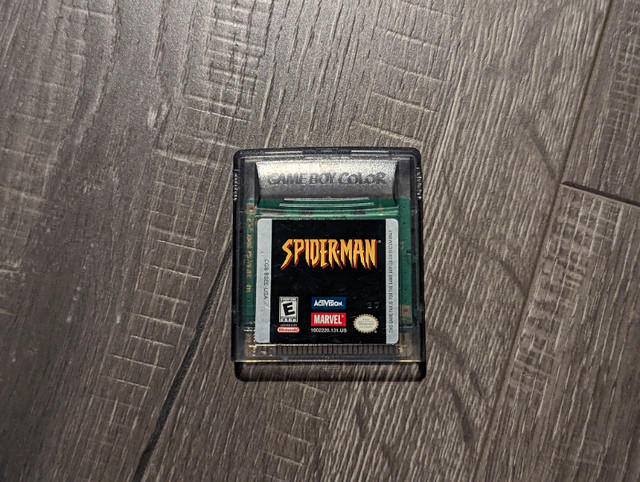 Spiderman GameBoy Color Game only in Older Generation in Calgary