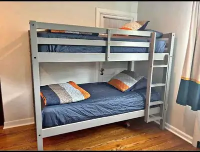 Twin Over Twin Wooden Bunk Bed brand new , View more