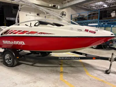 Located In Penetanguishine 2004 sea doo speedster & 2004 seadoo trailer Twin 4 stroke 310 hp jet mot...
