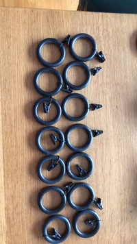 1.5 in. Curtain Drapery Clip Rings (for 1 in. Curtain Rods)