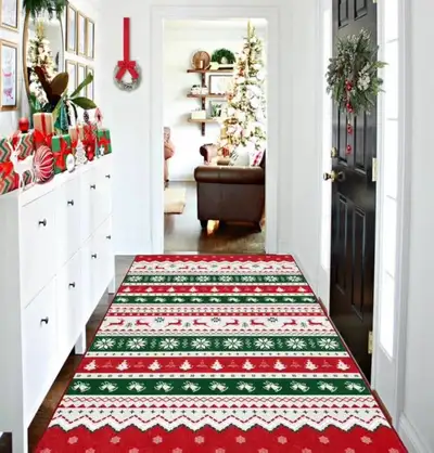 U'Artlines Christmas Washable AreaRug 3 X 5 ft ColorfulChristma, View more