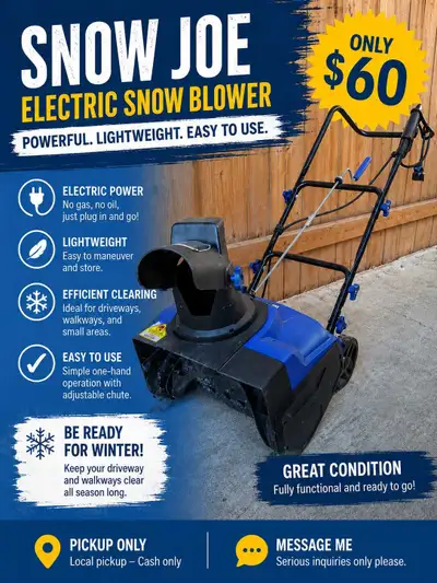 Snow Joe Ultra Electric Snow Blower, View more