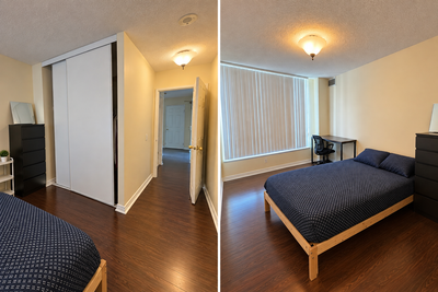 Furnished room available for rent near North York Centre. The room comes with a bed, mattress, and c...