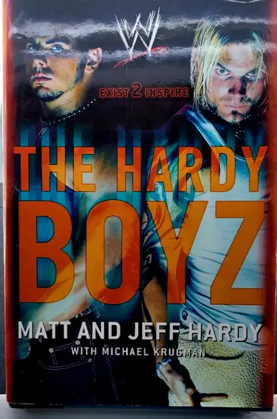 THE HARDY BOYZ Exist 2 Inspire MATT & JEFF HARDY with Michael Krugman. . Blue boards with photo cove...