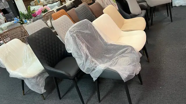 Heavy duty beautiful dining room chair anti-scratch Pu leather in Chairs & Recliners in Markham / York Region - Image 3