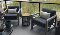 Patio Furniture - 2 arm chairs and loveseat