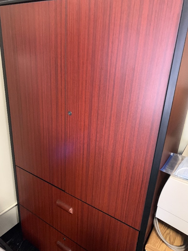 Free 6’ Mahogany Desk and File Free Stuff Edmonton Kijiji
