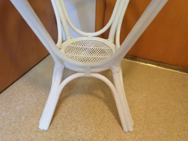 NATURAL WICKER RATTAN STAND WITH TEMPERED GLASS TABLE TOP in Dining Tables & Sets in Guelph - Image 5