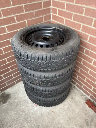 Winter tires & rims used for 1 season only. The make is Sailun and the size is 195/65 R15. The rims...