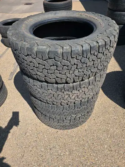 4 BF Goodrich All Terrain T/A LT275/65R18 All Weather Tires Load Range E About 70% Tread Asking $350