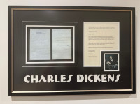 CHARLES DICKENS SIGNED 2 PAGE LETTER