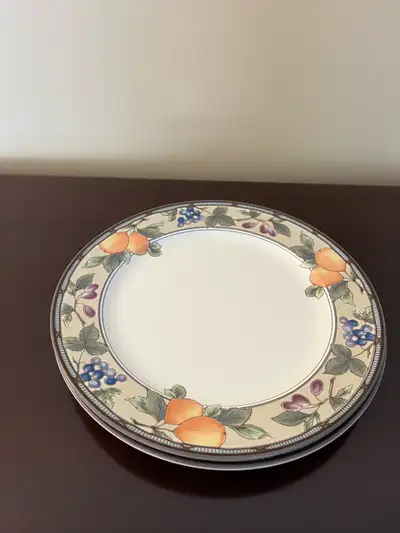 2 Mikasa Intaglio Garden Harvest Dinner Plates, View more