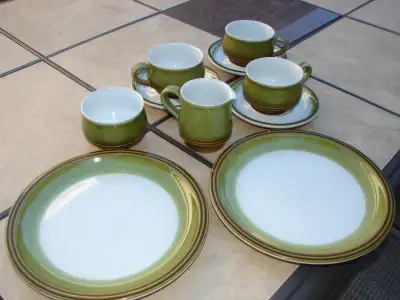 VINTAGE LE CREUSET POTS DENBY DISHES GLASS COKE MUGS TEA SETS, View more