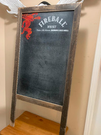 Vintage Huge Fireball Whiskey Board sign excellent condition
