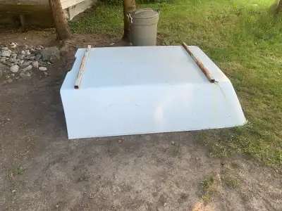 Canopy off an 2017 gmc Colorado it is 77 inches long and regular width let if go 250!obo Fiberglass...