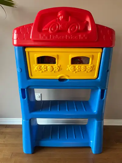 Vintage Fisher-Price children's toy storage/bookshelf, View more