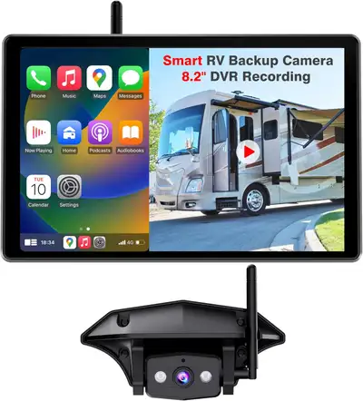 ❤️✅NEW IN BOX: AUTO-VOX 8'' Smart RV Backup Camera, View more