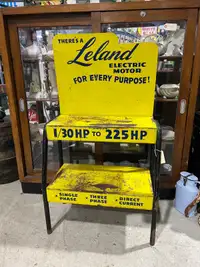 Metal Leland electric motor rack 