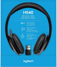 Logitech H540 USB computer headset 