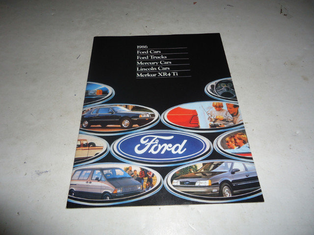 1986 FORD/MERCURY/LINCOLN/TRUCKS DEALER SALES BROCHURE in Arts & Collectibles in Belleville