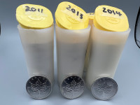 1oz Silver Maple Leafs Coins in Tubes