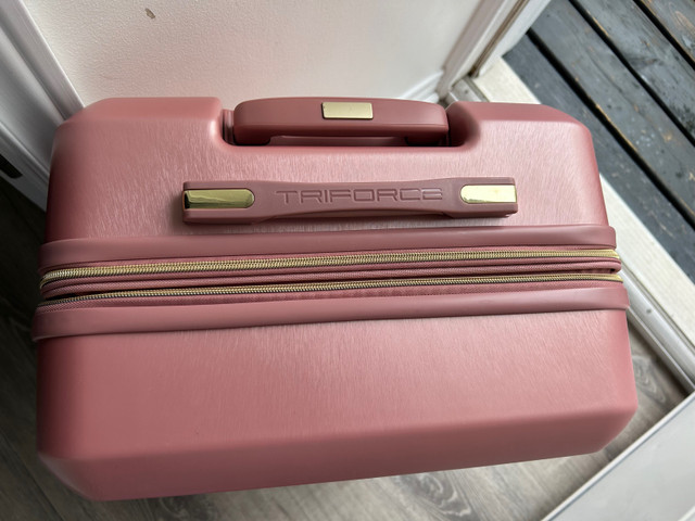 Pink Triforce luggage suitcase gold hardware  26” x 17.2” x 11”  in Other in Kingston - Image 2