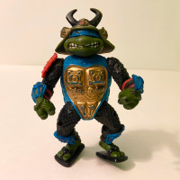 Vintage 1990 Teenage Mutant Ninja Turtle Leo Samurai TMNT Figure