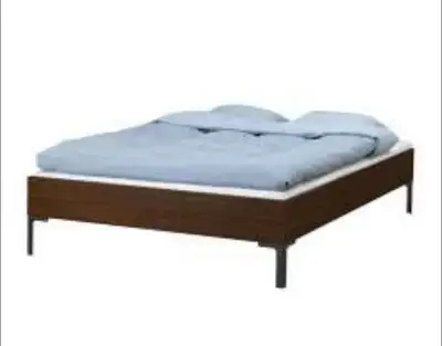 IKEA Engan platform bed frame, queen size, great used condition. All parts included, currently disas...